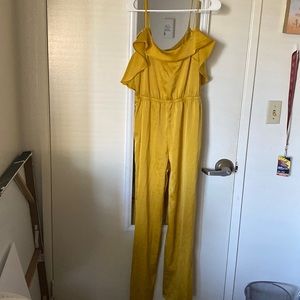 Gold yellow one piece. Size: L